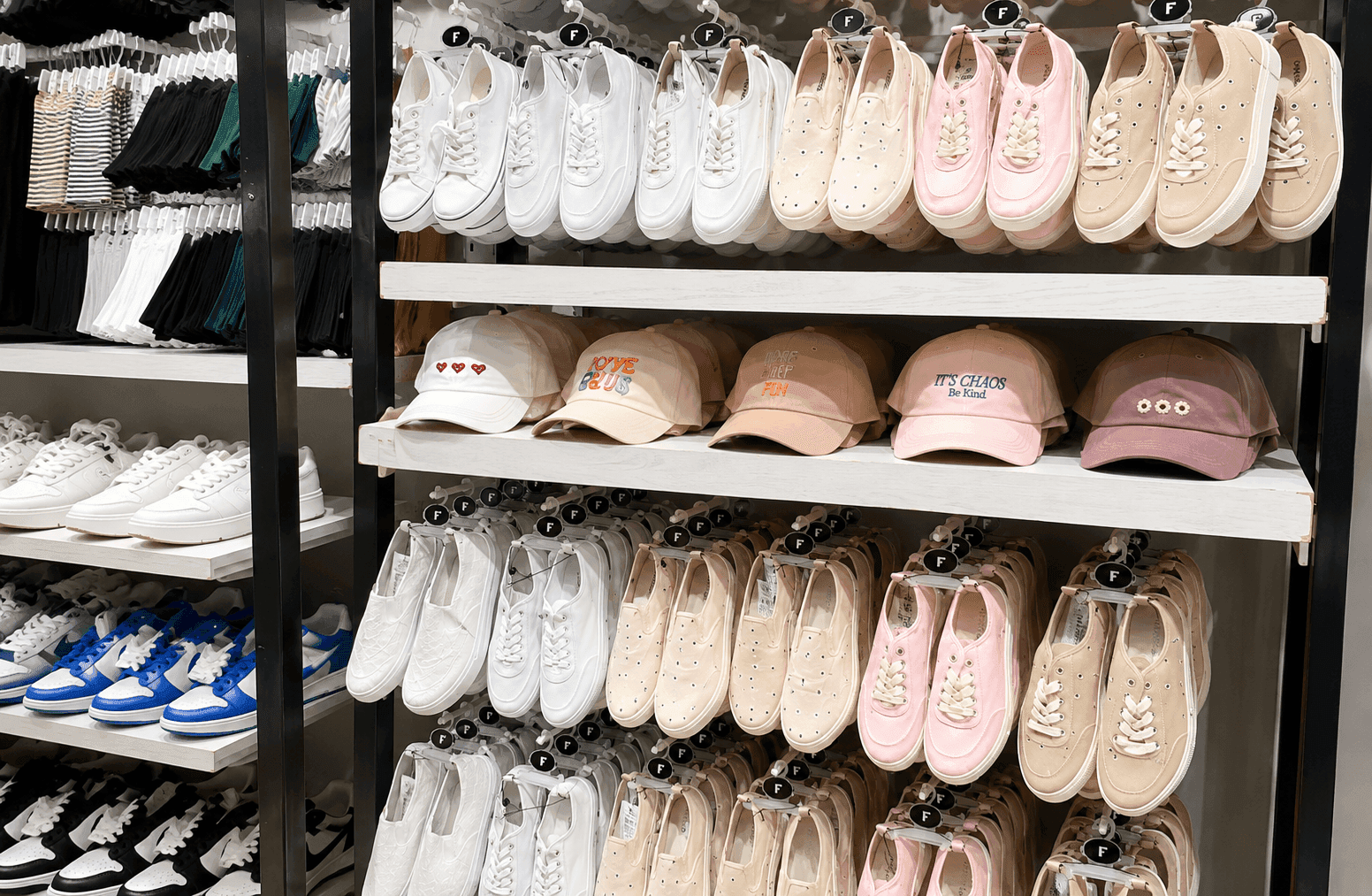 Zudio — footwear and accessories wall