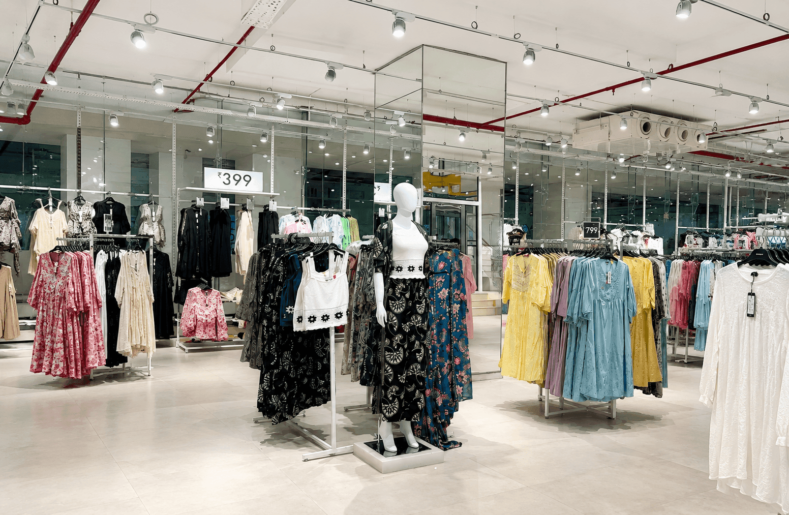 Zudio — women's apparel display