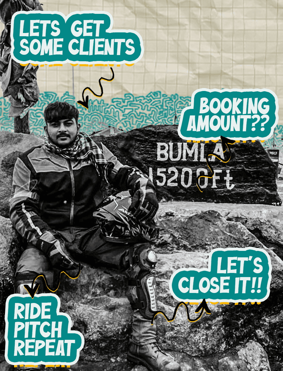 Aniket's playful team portrait