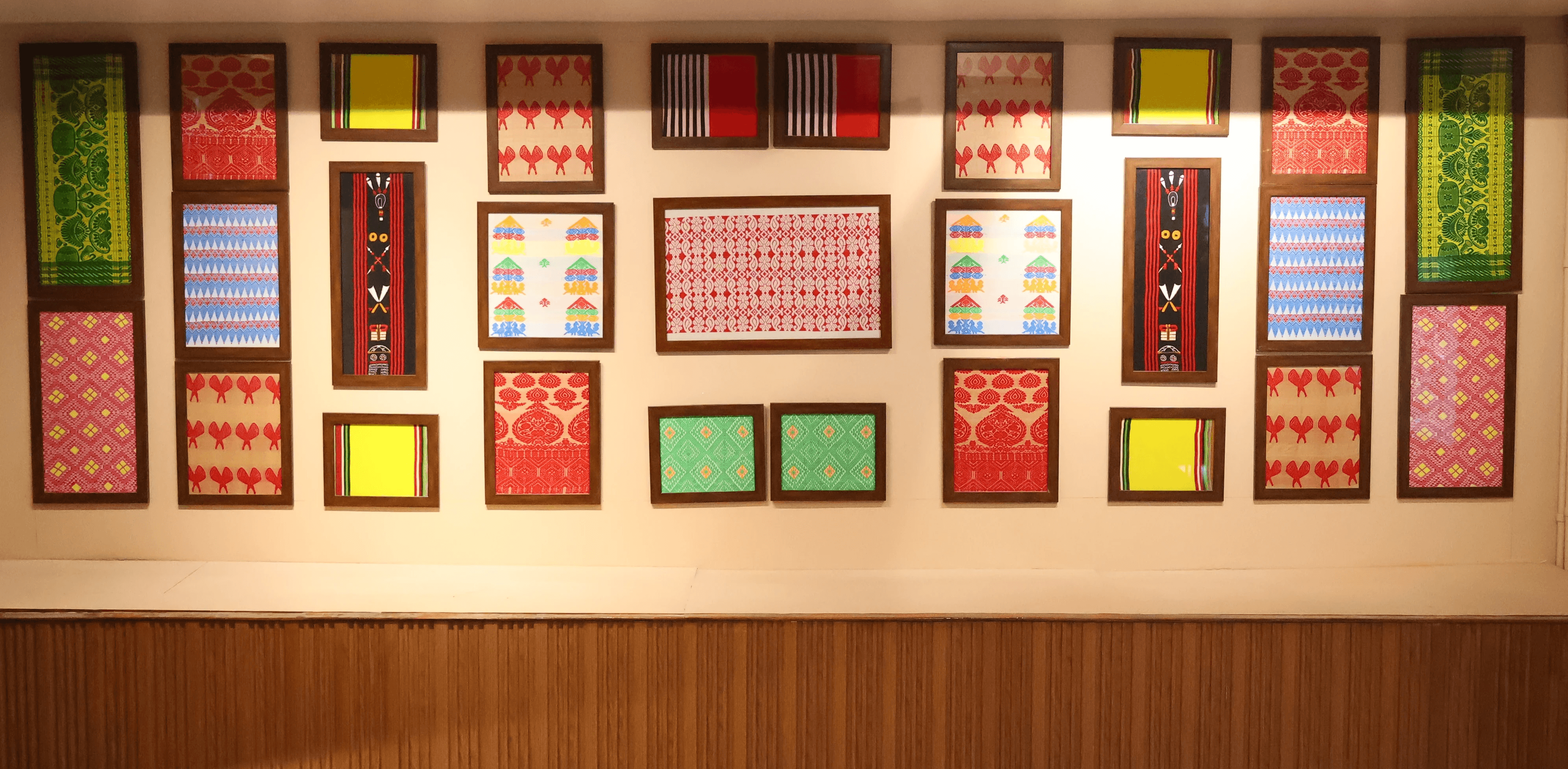 Meenu Amma — framed folk-art wall