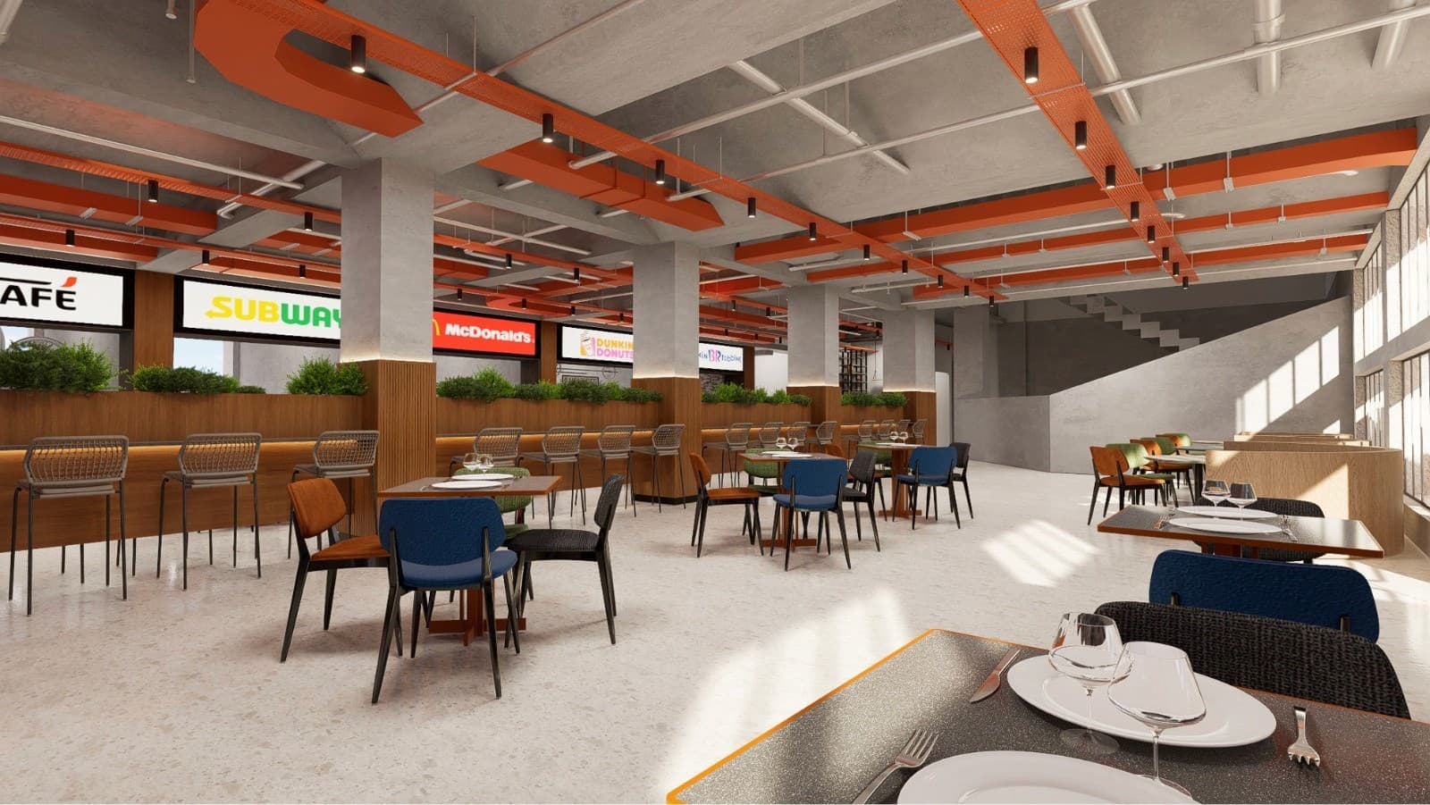 The Terminal — indoor food court with brand outlets